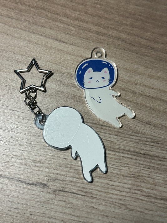 Cat Astronaut Keychain