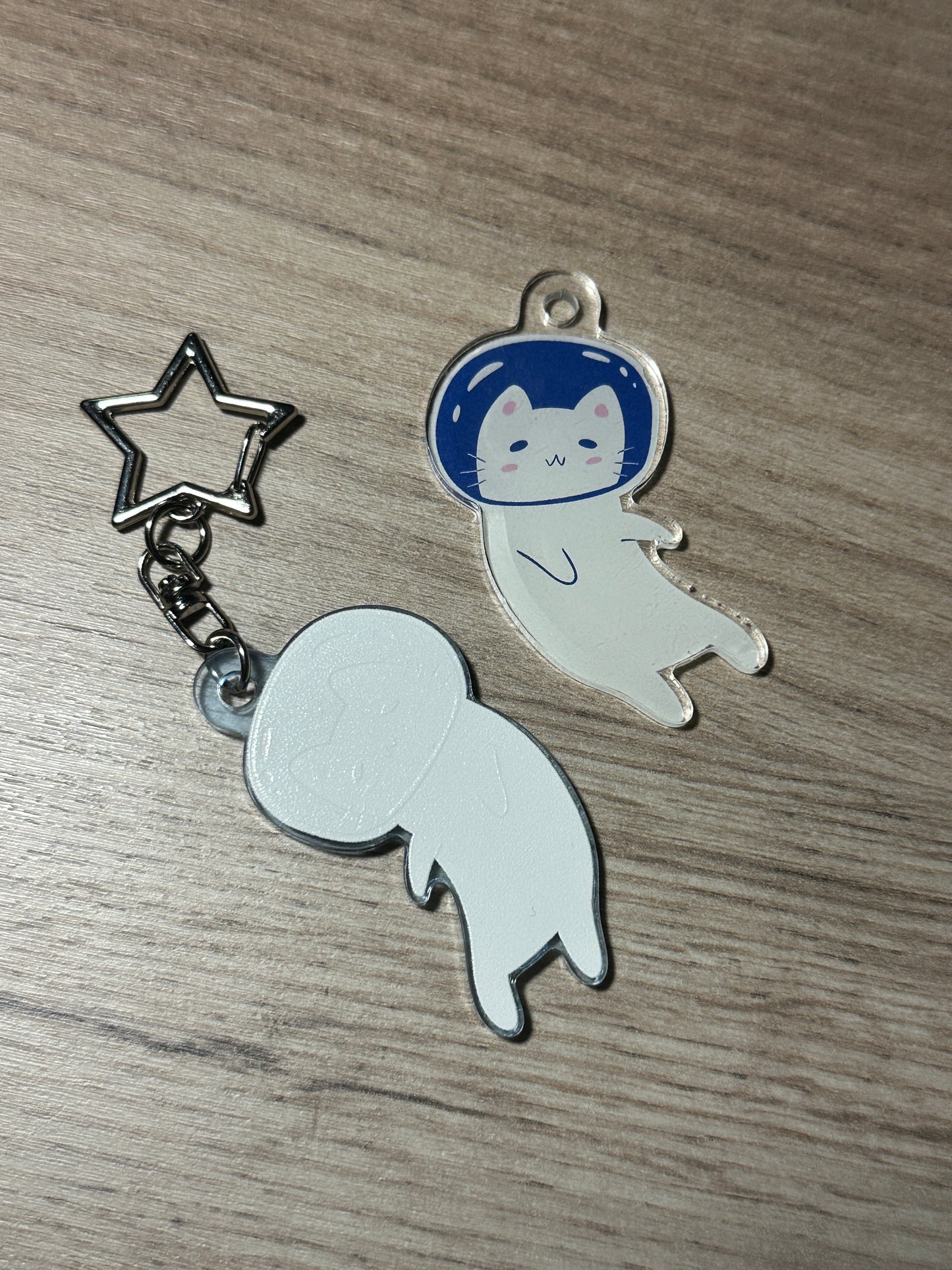 Cat Astronaut Keychain