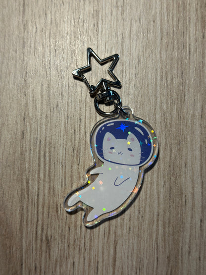 Cat Astronaut Keychain