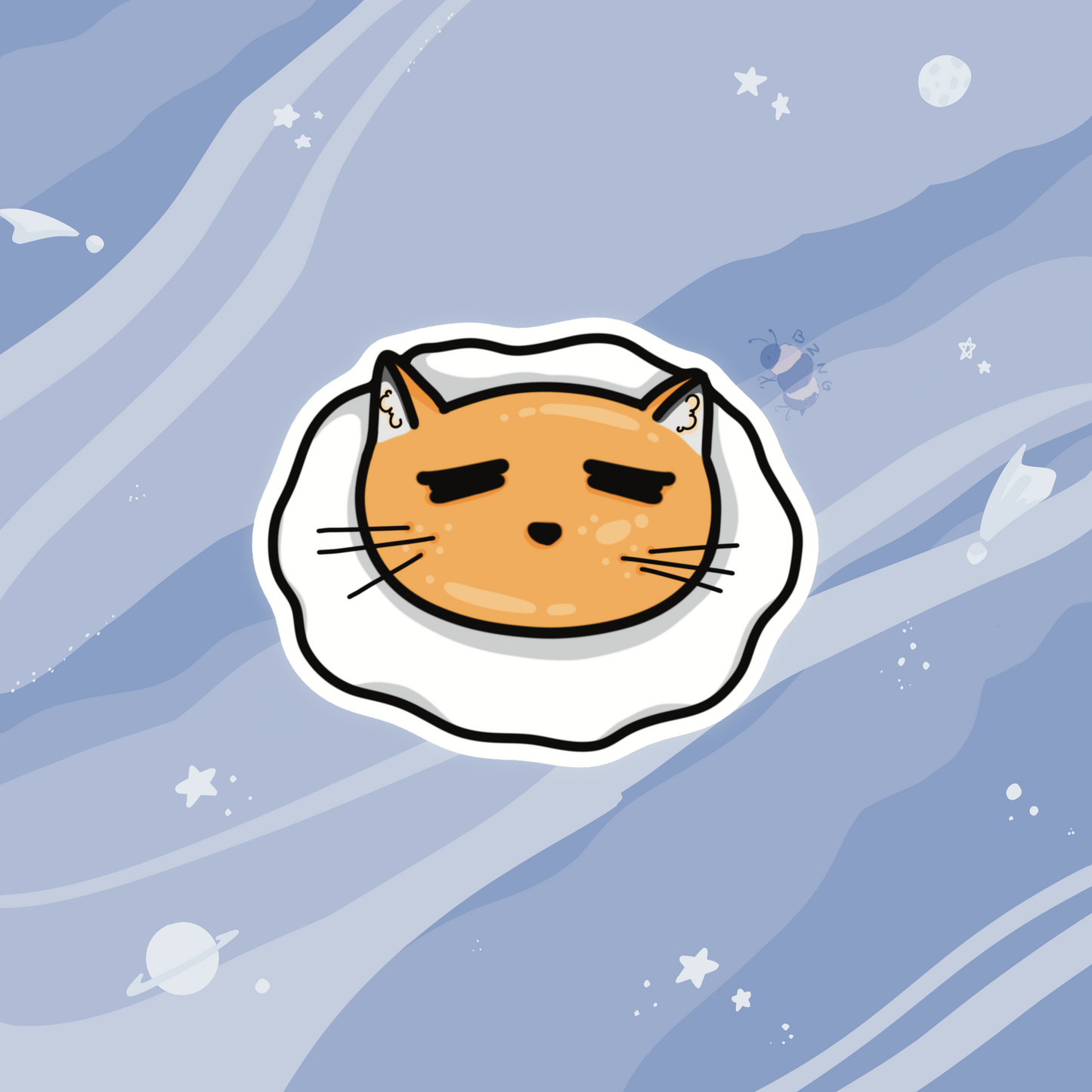 Egg Cat Sticker
