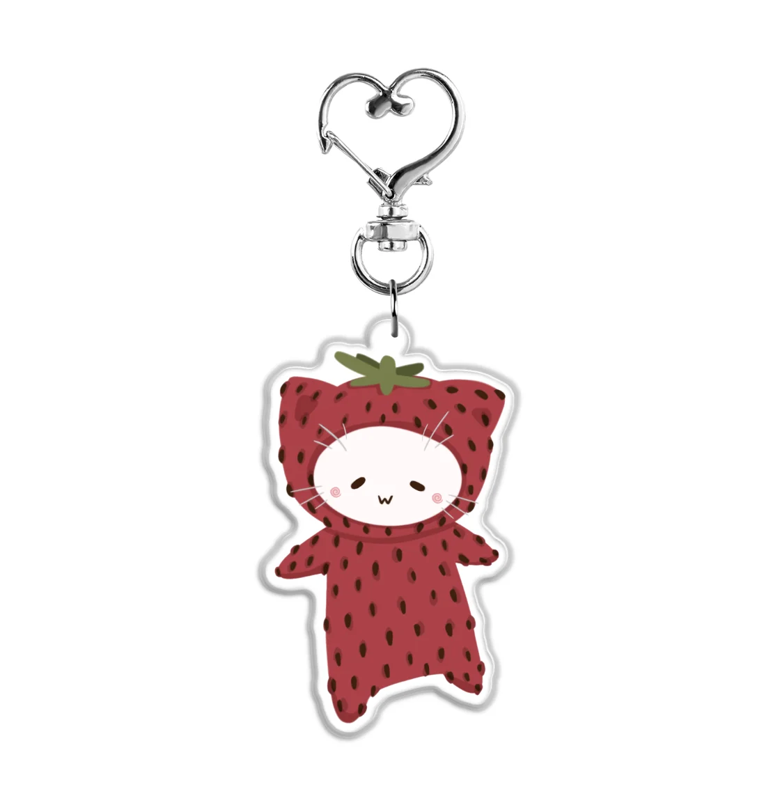 PRESALE: Strawberry catstume Keychain
